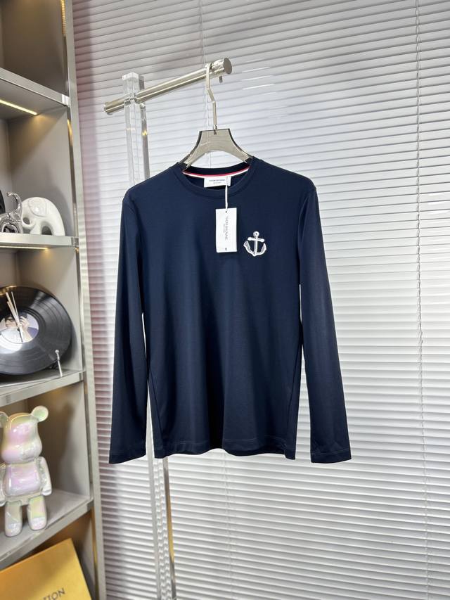 Tb*Tom Ss25 Autumn/Winter New Long-Sleeve Shirt, Top-Tier Logo Pattern, Stylish