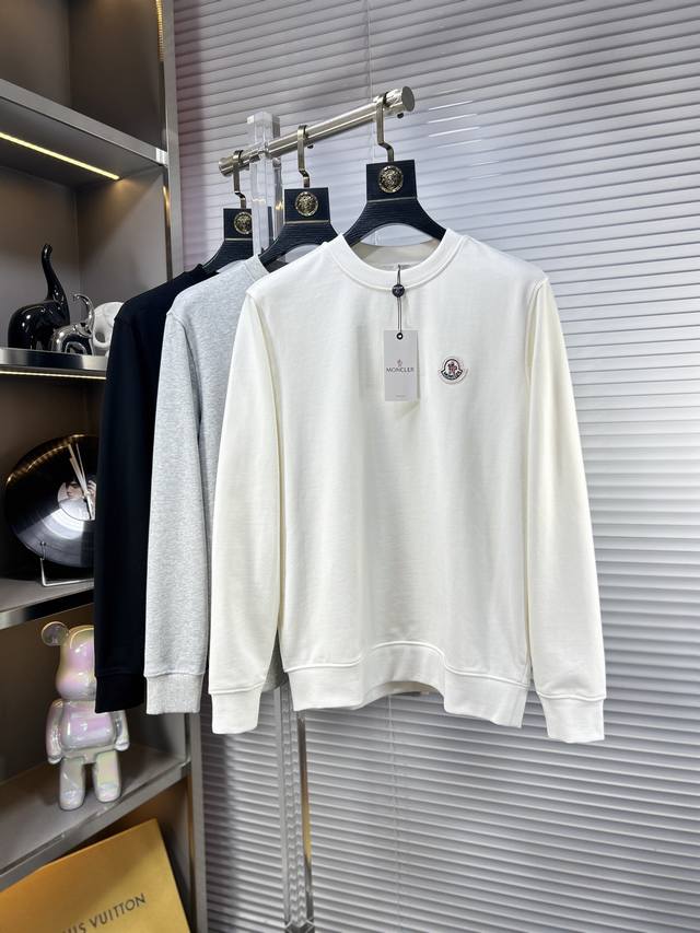 Monc*Monc Ss25 Autumn/Winter New Sweatshirt Classic Letter Design Series. Made w