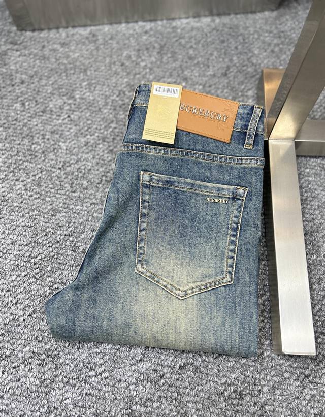 Burberry Ss25 Autumn/Winter New Men's Jeans - Excellent elasticity fabric. Exclu