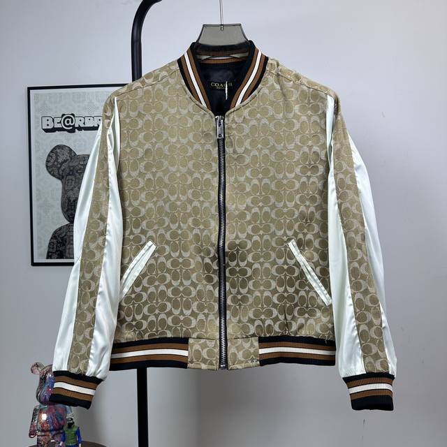 Style No. N99 Coach patchwork all-over print jacket/baseball jacket The fabric i