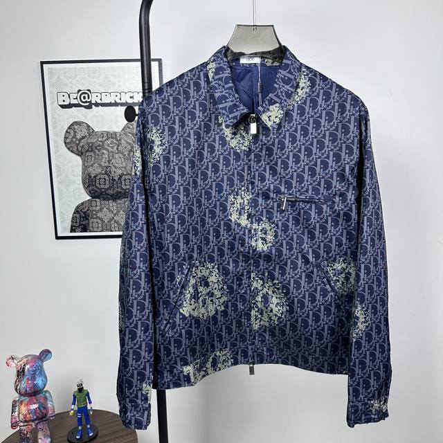 Style No.: R04 Dior 23Ss New All-Over Print Monogram Zip-Up Jacket Popular with