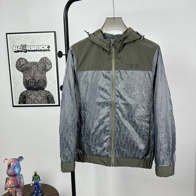 Style Number: Z09 Dior All-over Logo Print Hooded Jacket (Rarely available throu