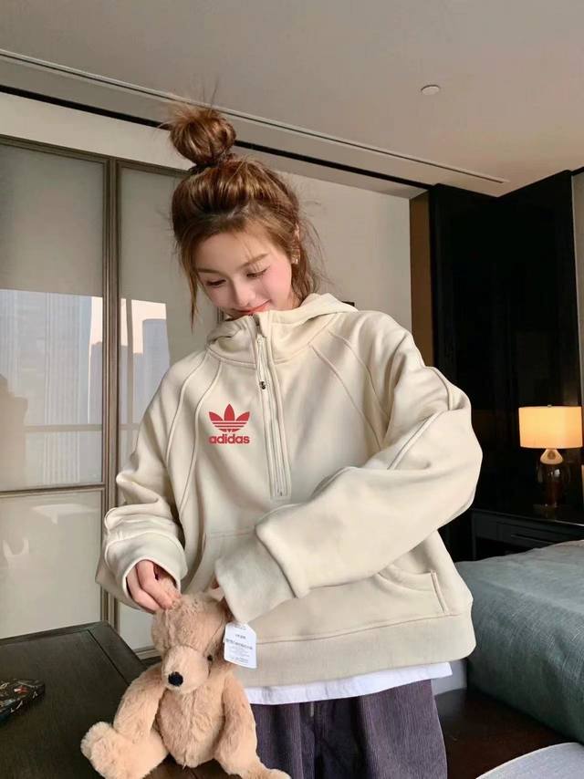 New Arrival! Adidas Originals Half-Zip Pullover Sweatshirt/Jacket. This new half