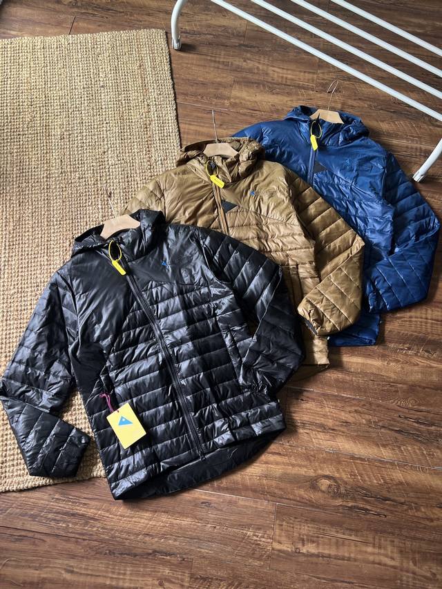 Klattermusen Men's Short Hooded Lightweight Down Jacket, Lopt Loki Air Rib Down