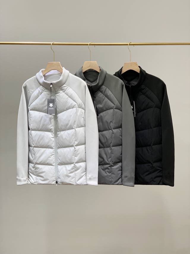 Dst Descente Official Website Stand Collar Raglan Sleeve Couple Down Jacket Men'