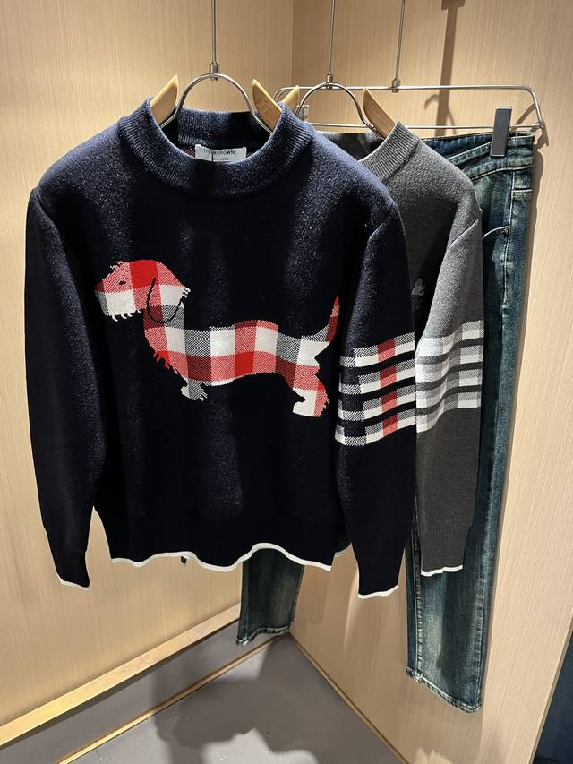 Thombrow*E 2025 Autumn/Winter New Unisex Knitted Wool Sweater, a new boutique it