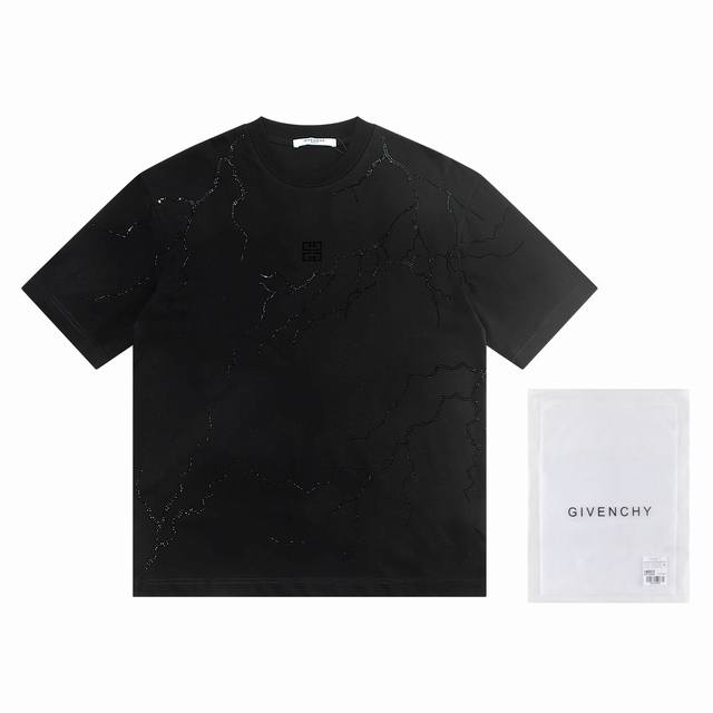 First batch. Individual orders +10 Givenchy 2025 new 3D burnout short-sleeved s