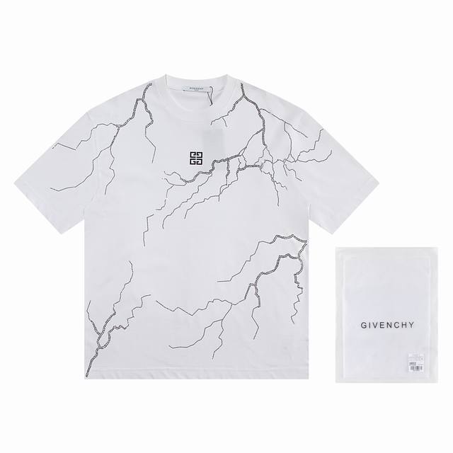 First batch. Individual orders +10 Givenchy 2025 new 3D burnout short-sleeved s