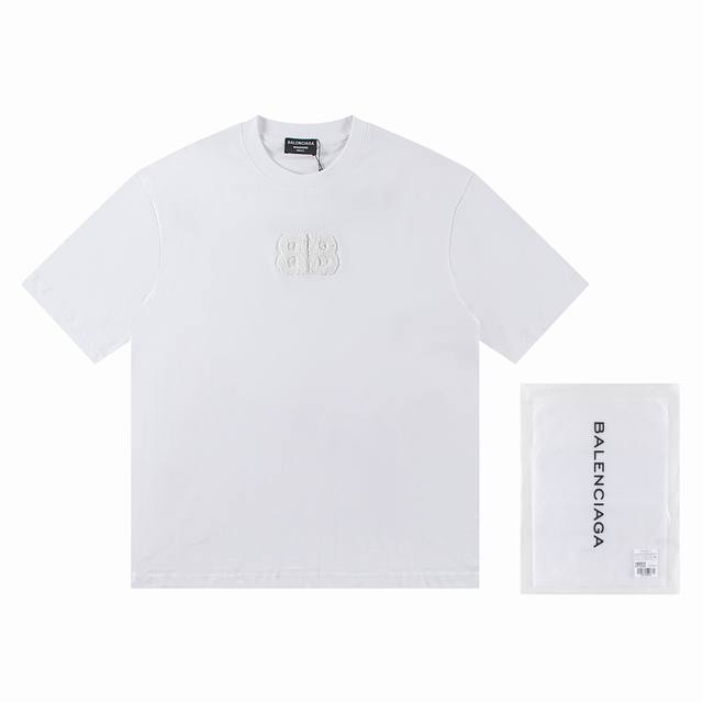 First batch. Individual orders +10 Balenciaga 2025 new towel embroidery T-shirt