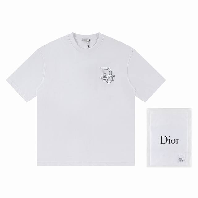 First batch. Individual orders +10 Dior*2025 latest short-sleeved T-shirt Mater