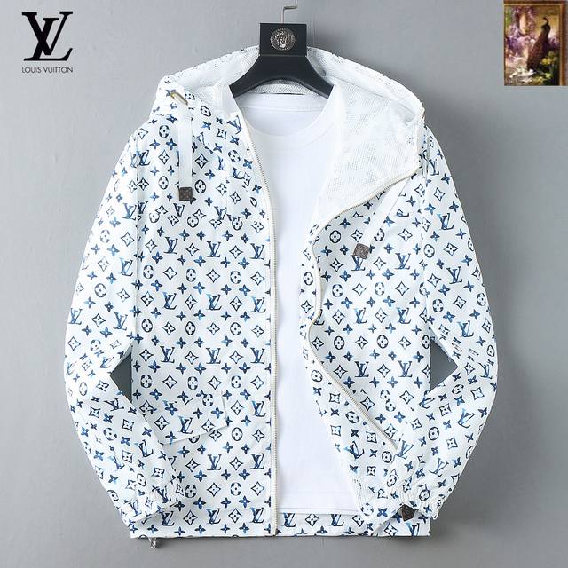 Lv 2025 Autumn New Men's Jacket, Original Single-Item with Complete Labels, High