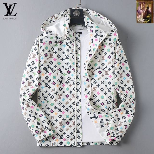 Lv 2025 Autumn New Men's Jacket, Original Single-Item with Complete Labels, High