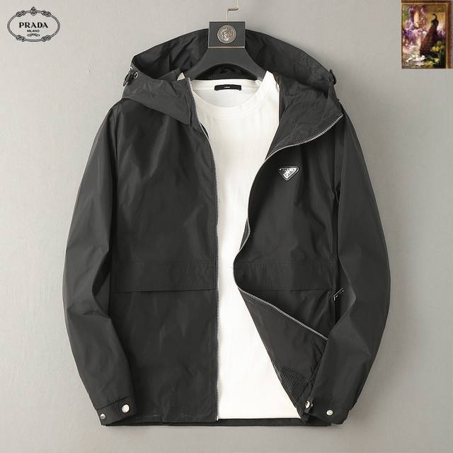 Prada 2025 Autumn New Men's Jacket, Original Single-Item with Complete Labels,