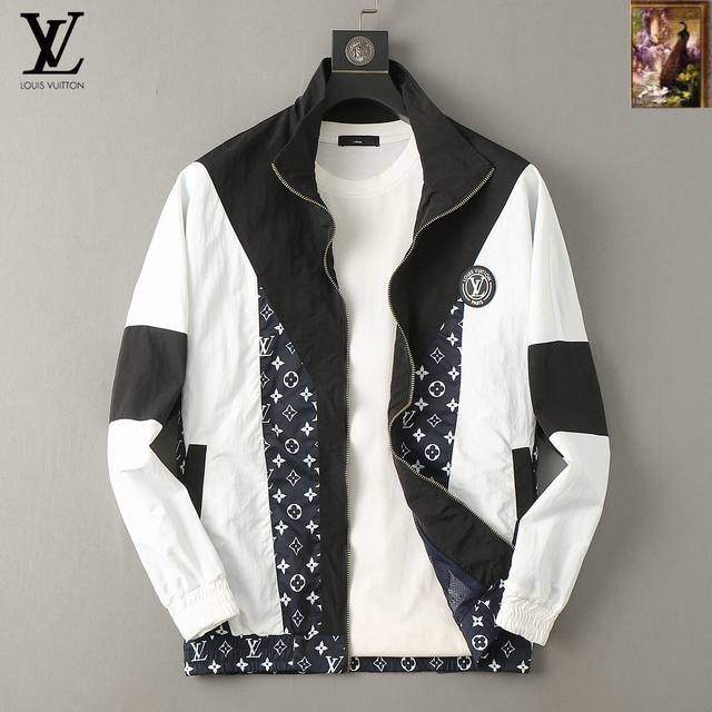Lv 2025 Autumn New Men's Jacket, Original Single-Item with Complete Labels, High
