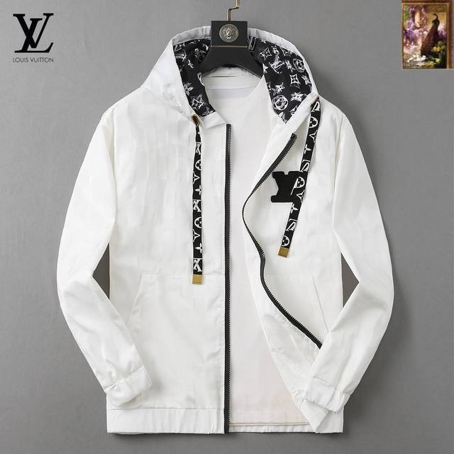 Lv 2025 Autumn New Men's Jacket, Original Single-Item with Complete Labels, High
