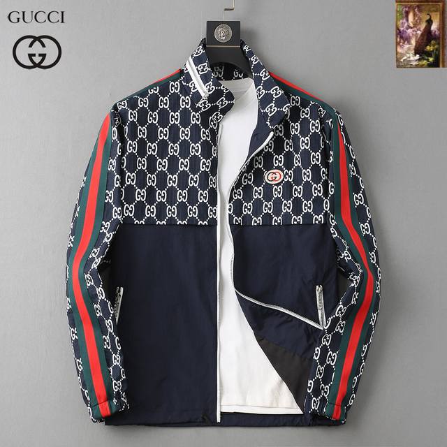 Gucci 2025 Autumn New Men's Jacket, Original Single-Item with Complete Labels,