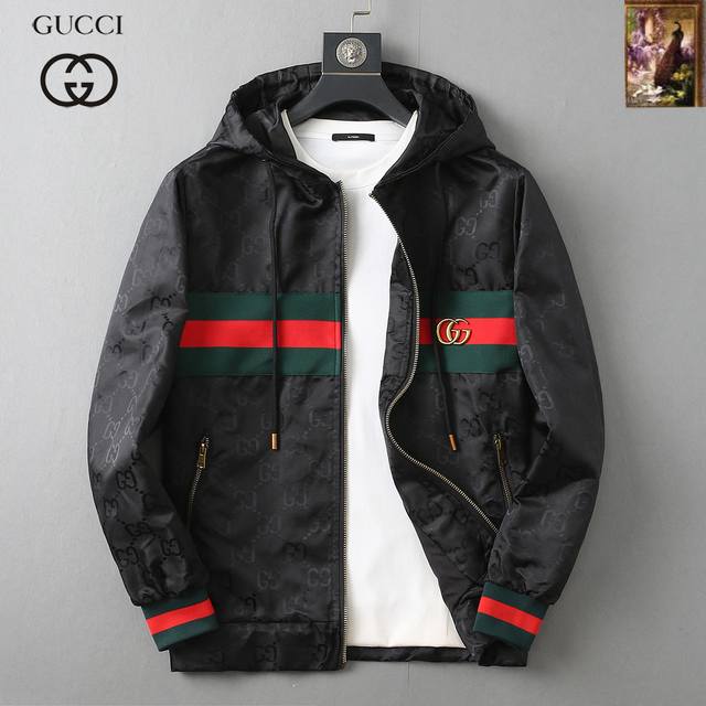 Gucci 2025 Autumn New Men's Jacket, Original Single-Item with Complete Labels,