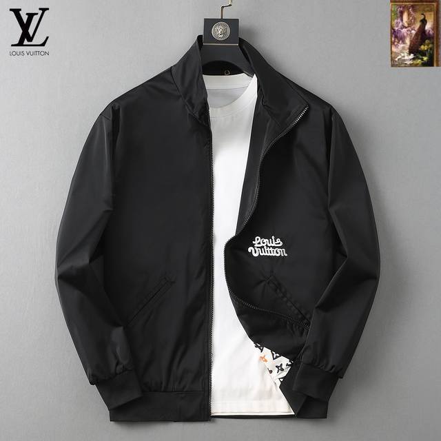 Lv 2025 Autumn New Men's Jacket, Original Single-Item with Complete Labels, High