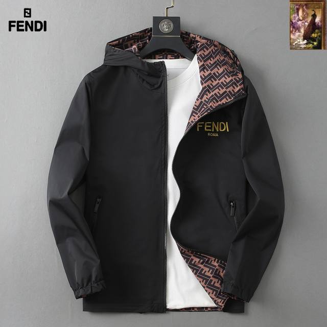Fendi reversible men's jacket, new autumn 2025 style, original single-piece wit
