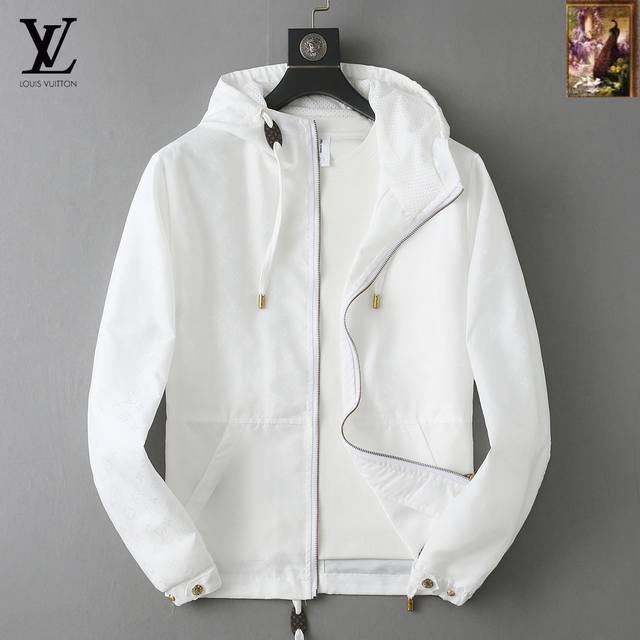 Lv 2025 Autumn New Men's Jacket, Original Single-Item with Complete Labels, High