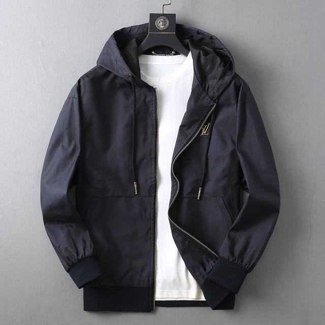 Lv 2025 Autumn New Men's Jacket, Original Single-Item with Complete Labels, High