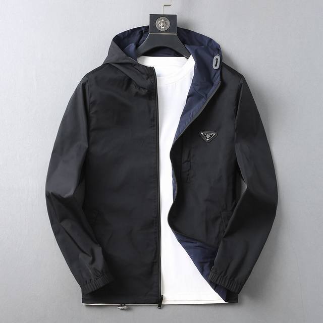 Prada reversible men's jacket, new autumn 2025 style, original single-piece wit