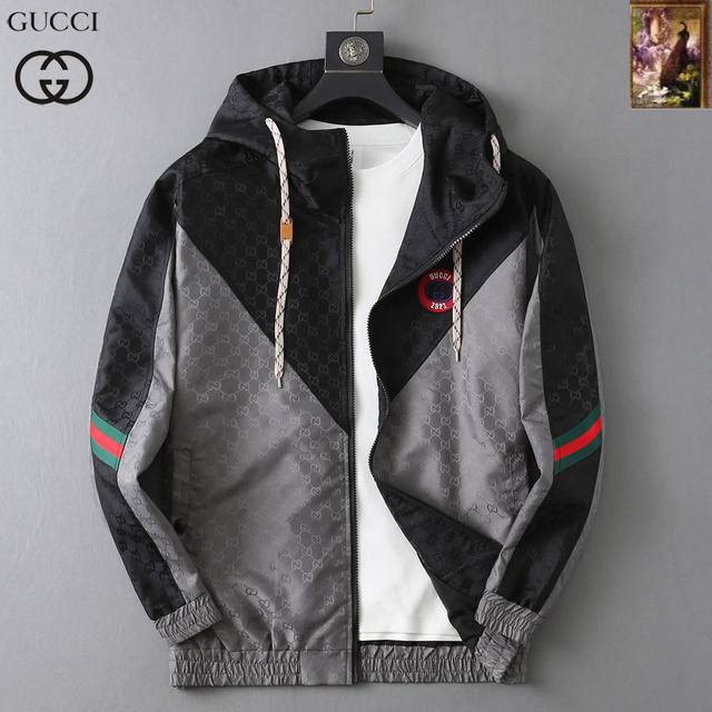 Gucci 2025 Autumn New Men's Jacket, Original Single-Item with Complete Labels,