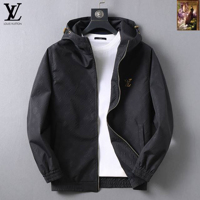 Lv 2025 Autumn New Men's Jacket, Original Single-Item with Complete Labels, High