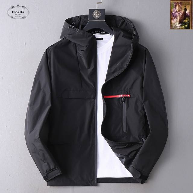 Prada 2025 Autumn New Men's Jacket, Original Single-Item with Complete Labels,