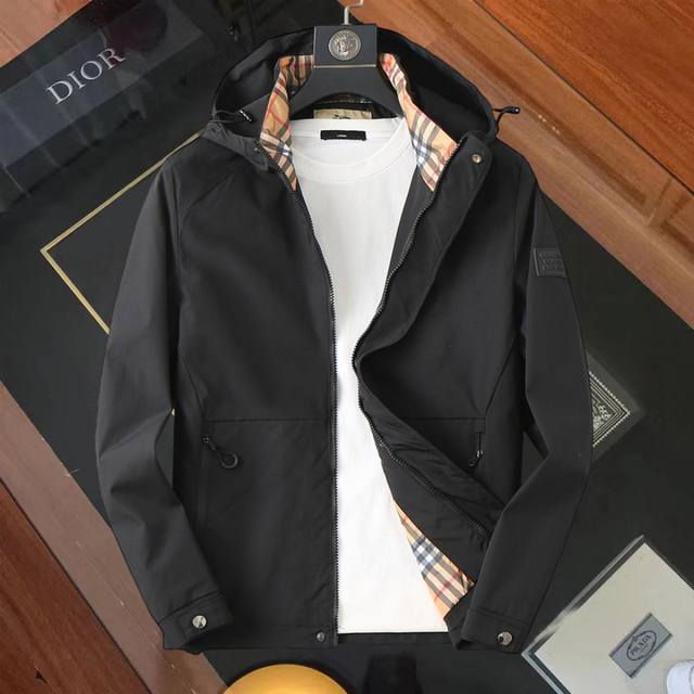 Same style as Burberry official website! 2025 Spring/Autumn new men's denim jac