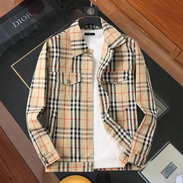 Same style as Burberry official website! 2025 Spring/Autumn new men's denim jac