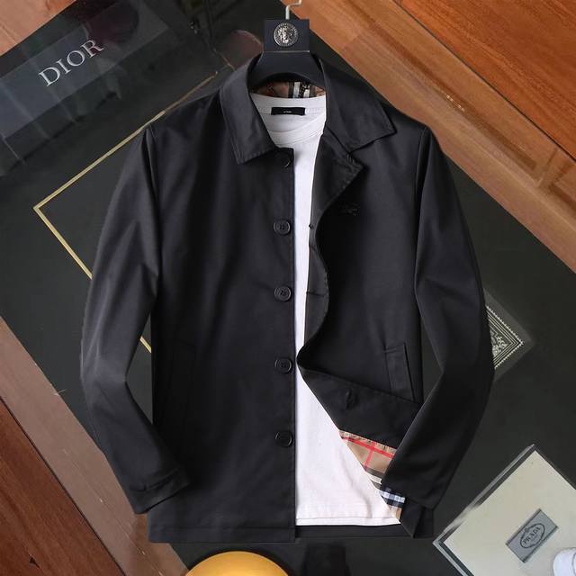 Same style as Burberry official website! 2025 Spring/Autumn new men's jacket, o
