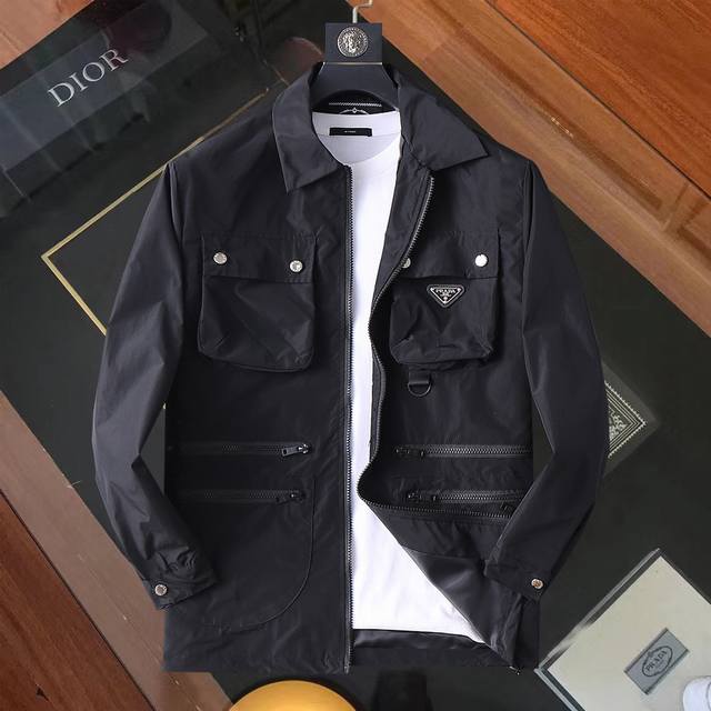 Same style as Prada official website! 2025 Spring/Autumn new men's jacket, orig