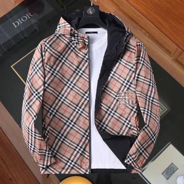Same style as Burberry official website! 2025 Spring/Autumn new men's jacket, o