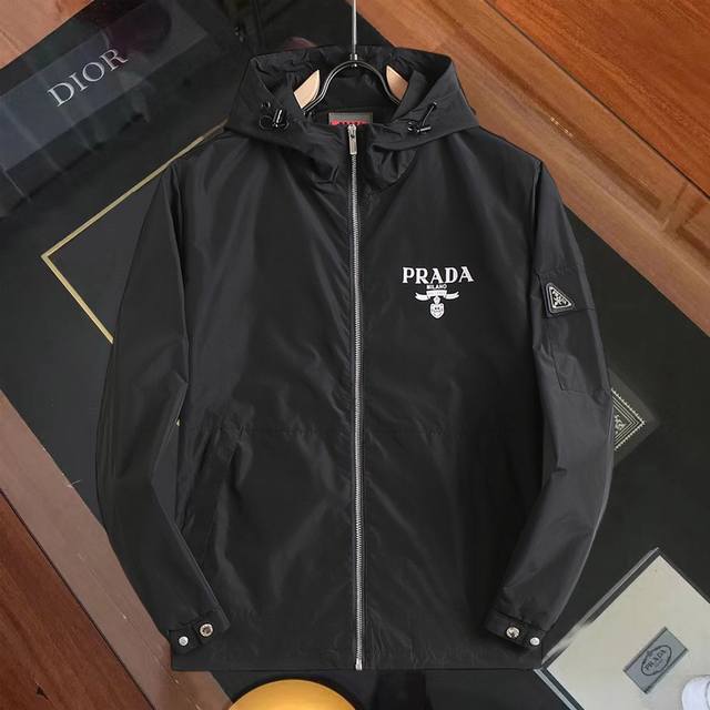 Same style as Prada official website! 2025 Spring/Autumn new men's jacket, orig