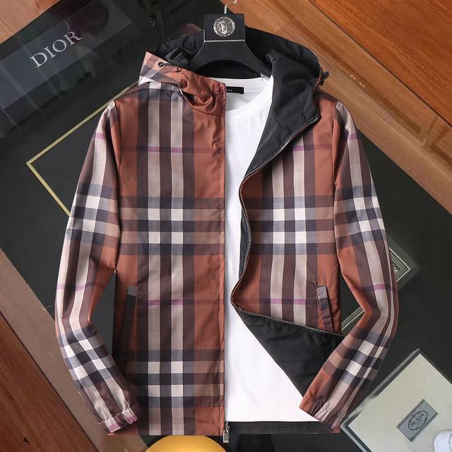 Same style as Burberry official website! 2025 Spring/Autumn new men's jacket, o