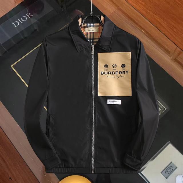 Same style as Burberry official website! 2025 Spring/Autumn new men's jacket, o