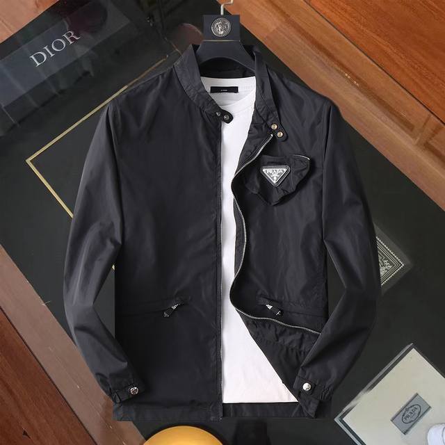 Same style as Prada official website! 2025 Spring/Autumn new men's jacket, orig