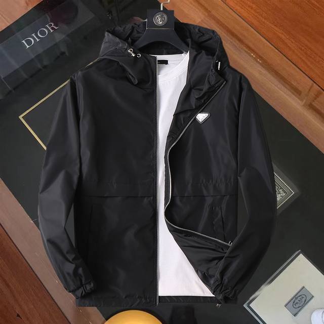 Same style as Prada official website! 2025 Spring/Autumn new men's jacket, orig