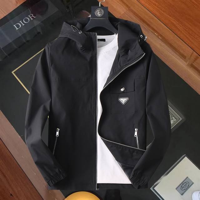 Same style as Prada official website! 2025 Spring/Autumn new men's jacket, orig