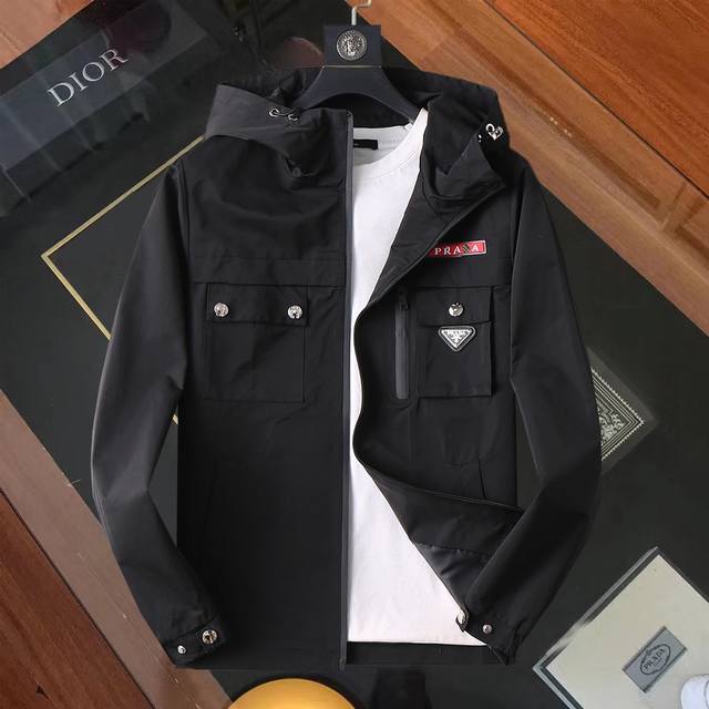 Same style as Prada official website! 2025 Spring/Autumn new men's jacket, orig