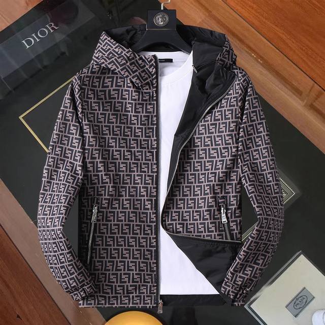 Same style as Fendi official website! 2025 Spring/Autumn new men's jacket, orig