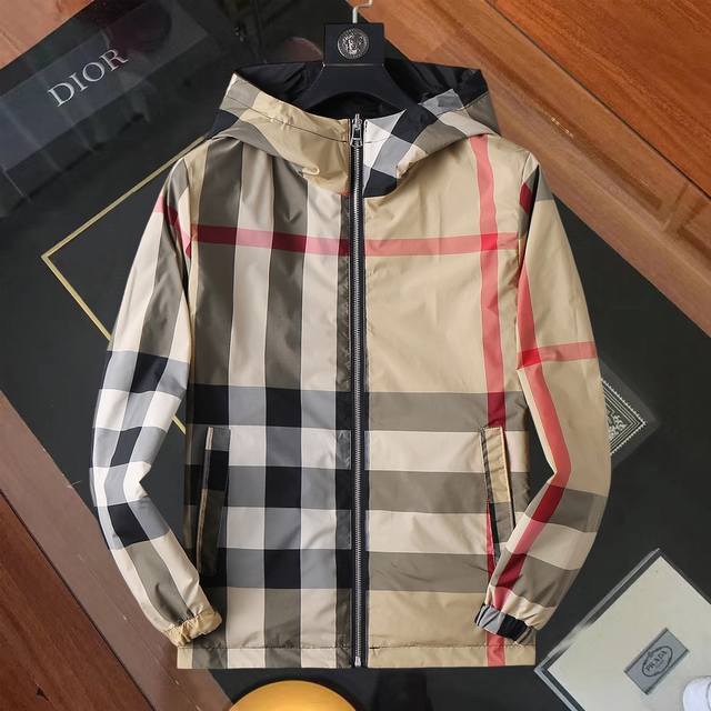 Same style as Burberry official website! 2025 Spring/Autumn new men's jacket, o