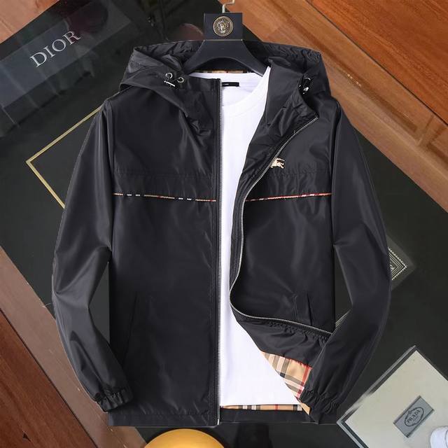 Same style as Burberry official website! 2025 Spring/Autumn new men's jacket, o