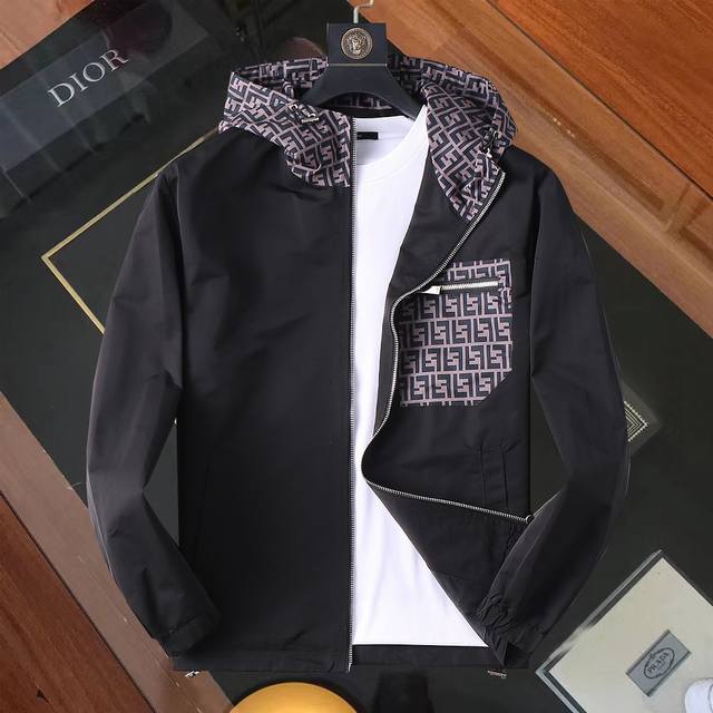 Same style as Fendi official website! 2025 Spring/Autumn new men's jacket, orig