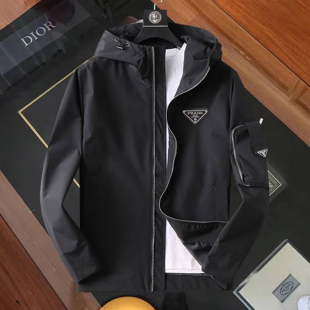 Same style as Prada official website! 2025 Spring/Autumn new men's jacket, orig