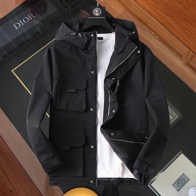 Same style as Prada official website! 2025 Spring/Autumn new men's jacket, orig