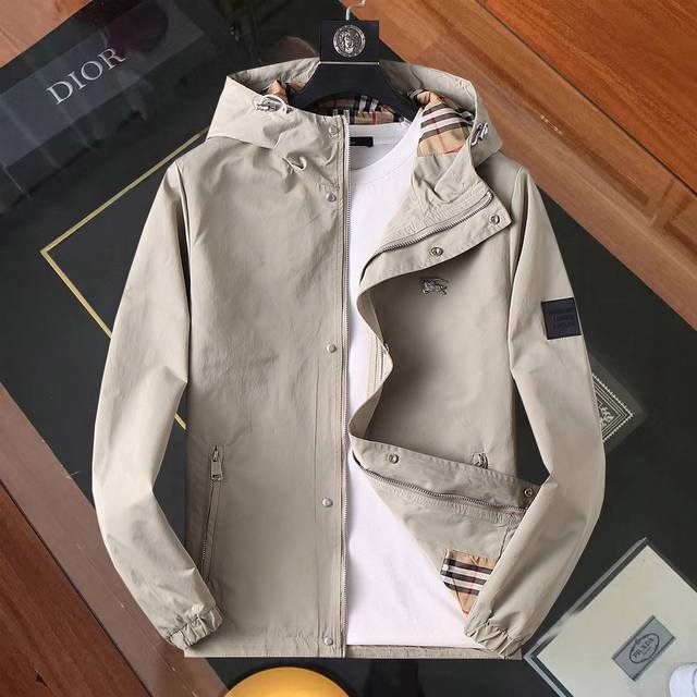 Same style as Burberry official website! 2025 Spring/Autumn new men's jacket, o