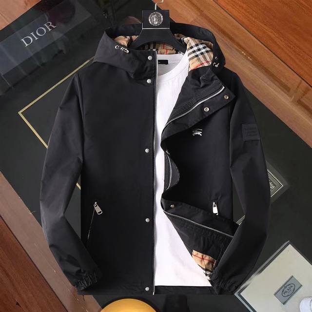 Same style as Burberry official website! 2025 Spring/Autumn new men's jacket, o