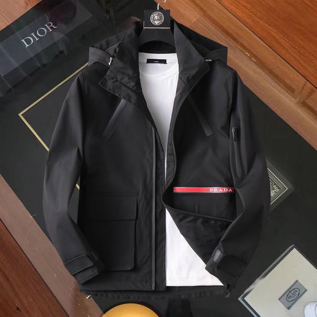 Same style as Prada official website! 2025 Spring/Autumn new men's jacket, orig